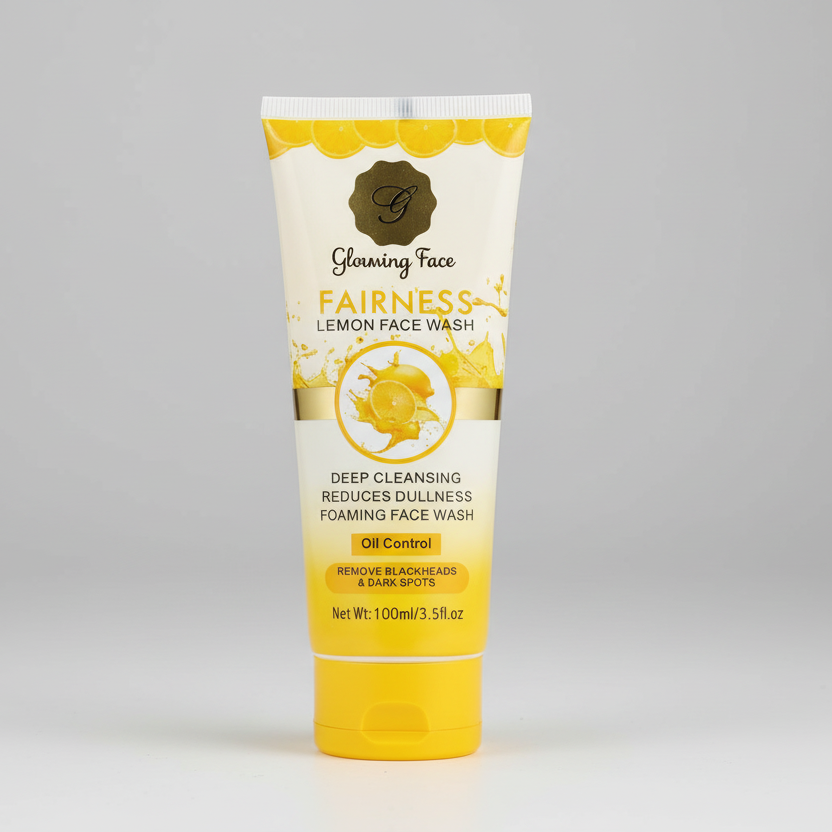 Glowing face Fairness Lemon foaming face wash - 100ml Glowing Face
