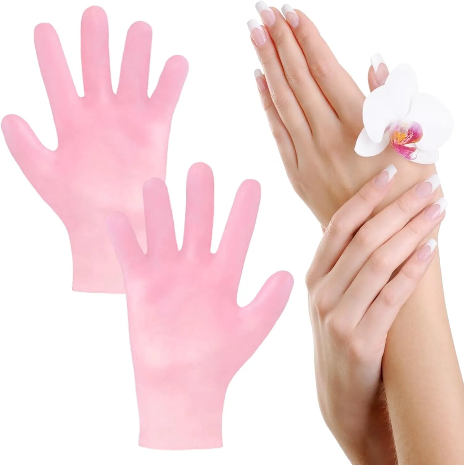 1 Pair Reusable Gel Silicone Hand Gloves Cosmia.pk