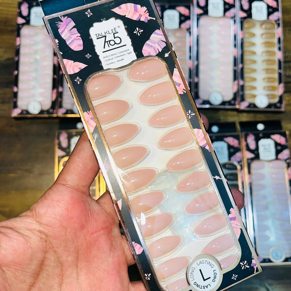 7To5 Talklee Matte Artifical Nails With Free Stickers Talklee