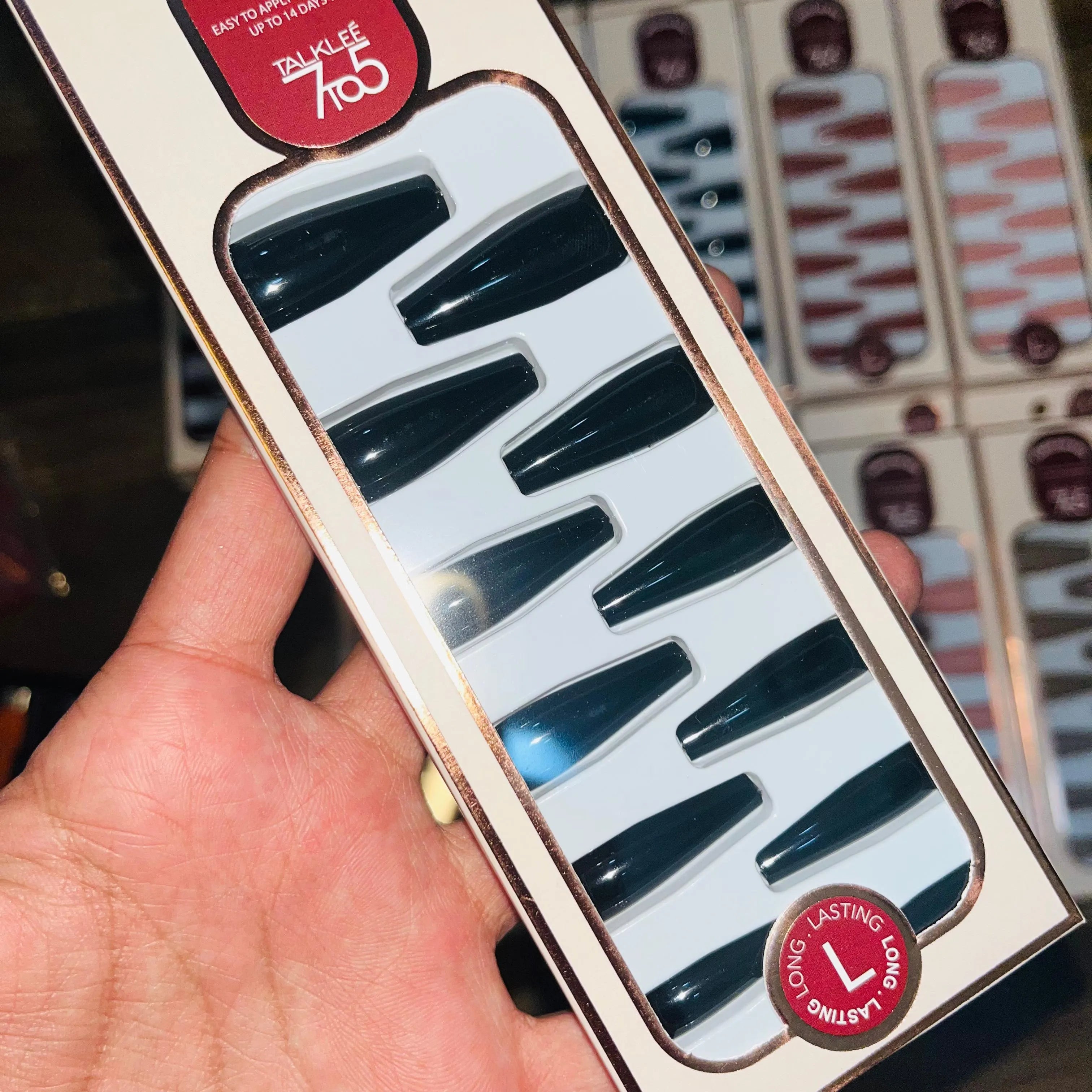 7To5 Talklee Stylish Artifical Nails With Free Stickers Talklee