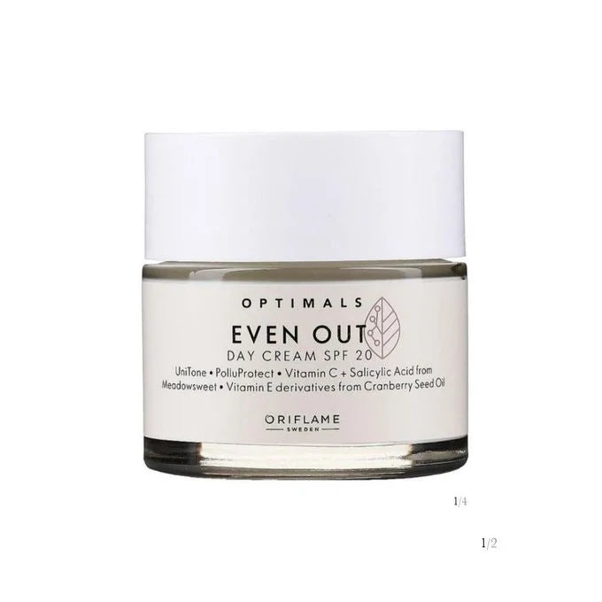 Oriflame Even Out Day Cream SPF 20 – Brightening & Protective Daily Moisturiser - 50ml Oriflame