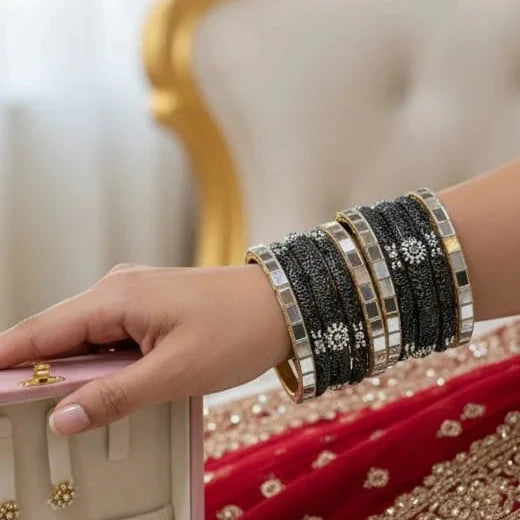 Oxidized Bangles Chura Set Cosmia