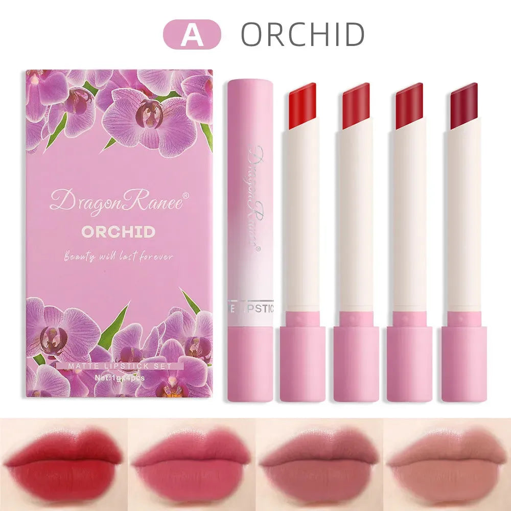 Dragon Ranee 4 IN 1 Creative Pure & Flawless Love Cigarette Matte Lipstick Dragon Ranee
