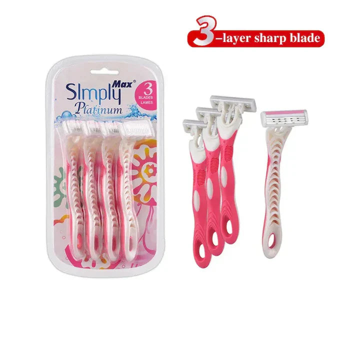 Max Simply Platinum 4pcs Women Shaving Razor Max