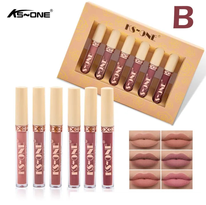 KS-One Liquid Matte Lipstick Set - Pack of 6 KS-ONE