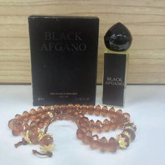 Black Afghano Attar By Oudh Al Makkah with Tasbeeh - 6ml Black Afghano