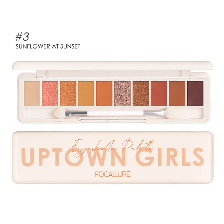 10 Colors Focallure Uptown Girls Eyeshadow Palette Focallure