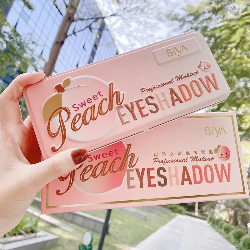 BIYA Korean Sweet Peach Eyeshadow Palette biya