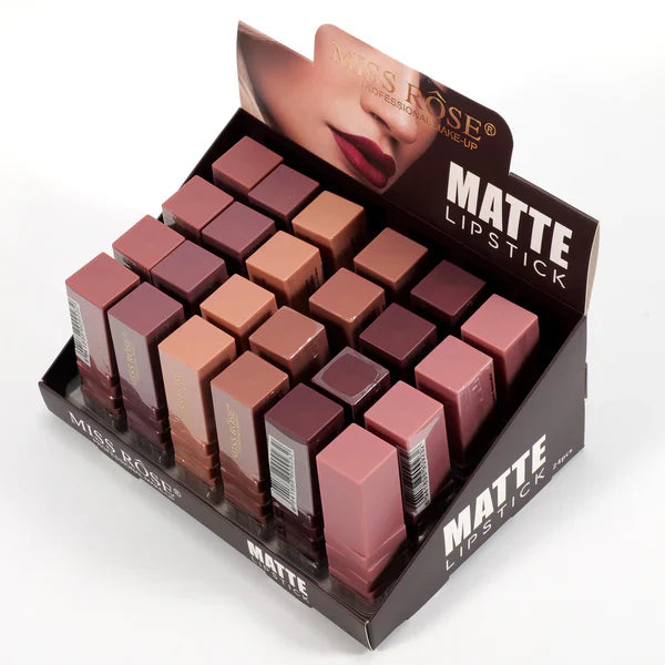 Miss Rose - New Pack of 6 Matte Lipstick Miss Rose