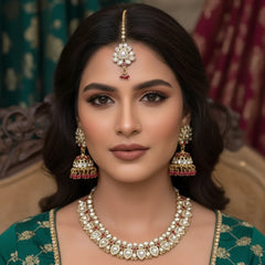 Dabbi Kundan Antique Complete Jewelry Set Cosmia