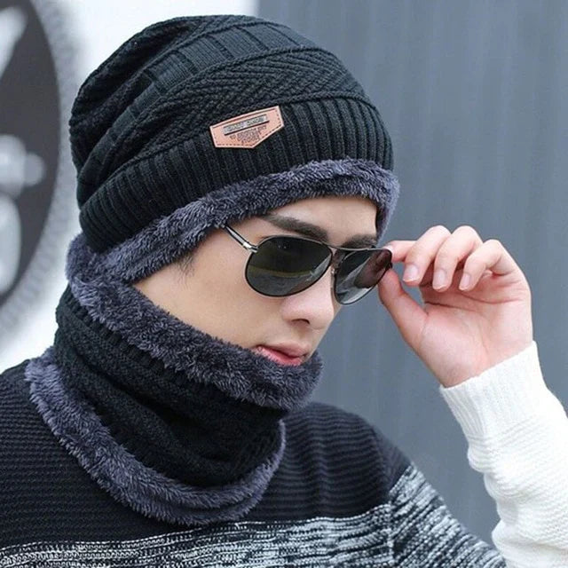 Winter Beanie Hat Cap Neck Warmer Scarf Set Cosmia.pk