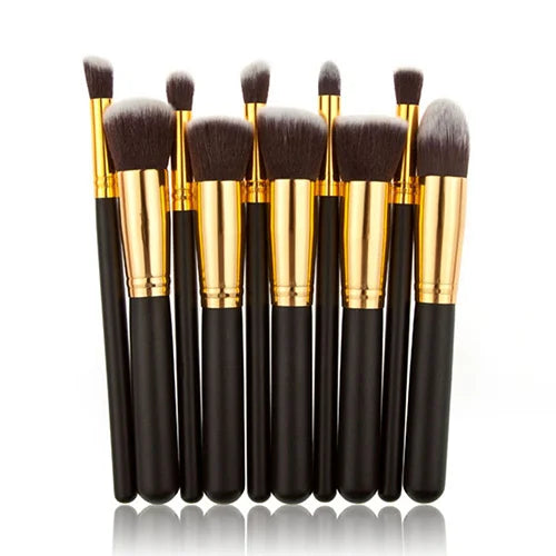 Yuwaku Makeup High Quality Brush - Pack Of 10 Yuwaku