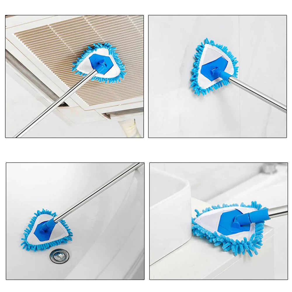 180 Degree Rotatable Adjustable Microfiber Telescopic Triangle Mop Cosmia.pk