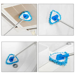 180 Degree Rotatable Adjustable Microfiber Telescopic Triangle Mop Cosmia.pk