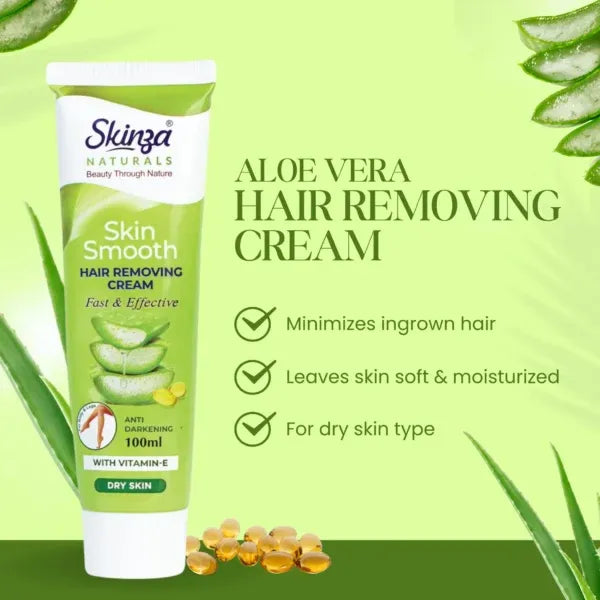 Skinza Aloevera Hair Removing Cream - 100ml Skinza