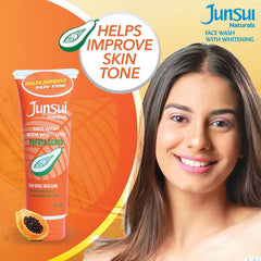 Junsui Face Wash with Whitening Papaya Scrub - 100g Junsui