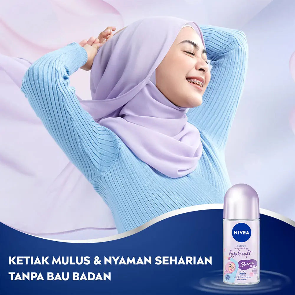 Nivea Deo Roll On Shave Less Hijab Soft - 50ml Nivea