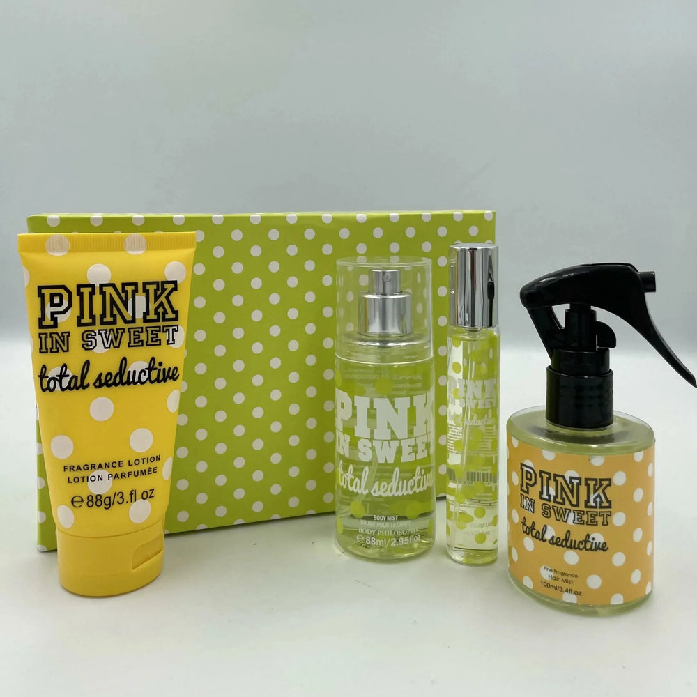 Pink In Sweet Total Seductive Fragrance and Body Care Gift Set Pink In Sweet