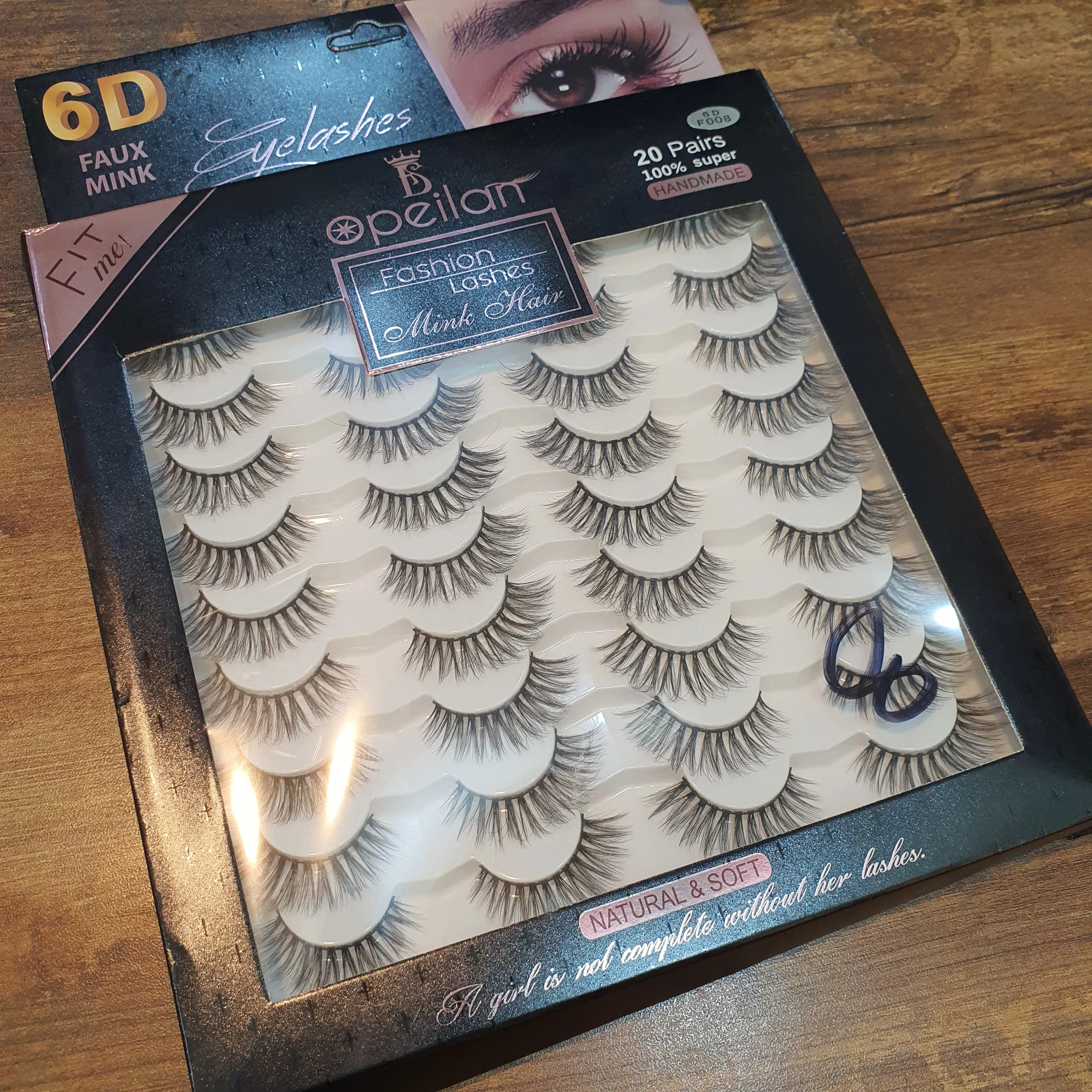 20 pairs 100% super HANDMADE Lashes Cosmia.pk