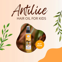 Cutish Anti Lice Hair Oil for Kids - 100ml Cutish