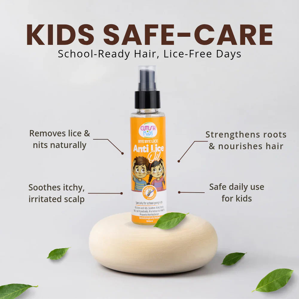Cutish Anti Lice Hair Oil for Kids - 100ml Cutish