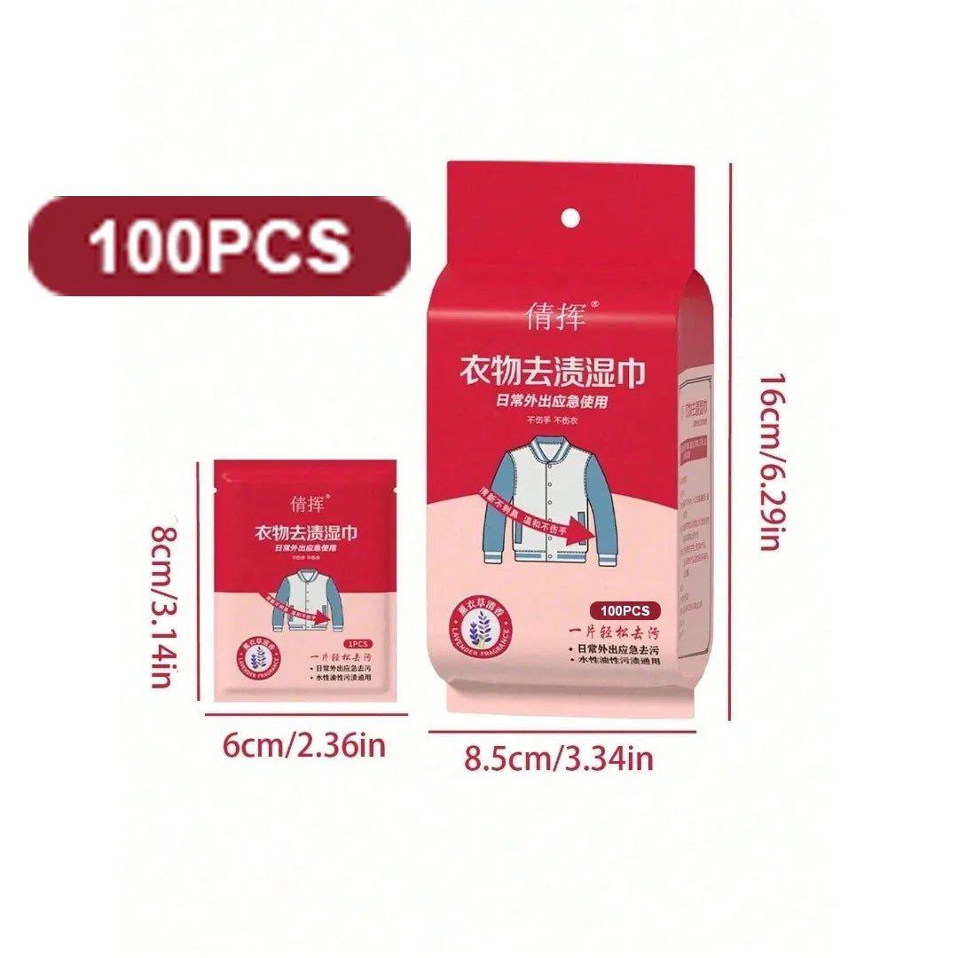 Portable Clothes Stain Remover Wet Wipes Cosmia.pk