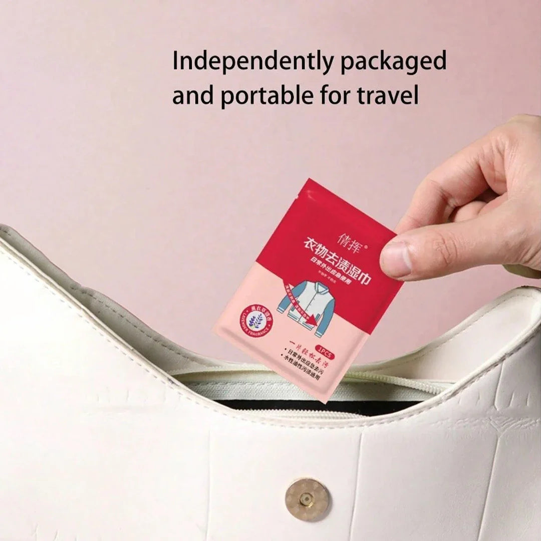 Portable Clothes Stain Remover Wet Wipes Cosmia.pk