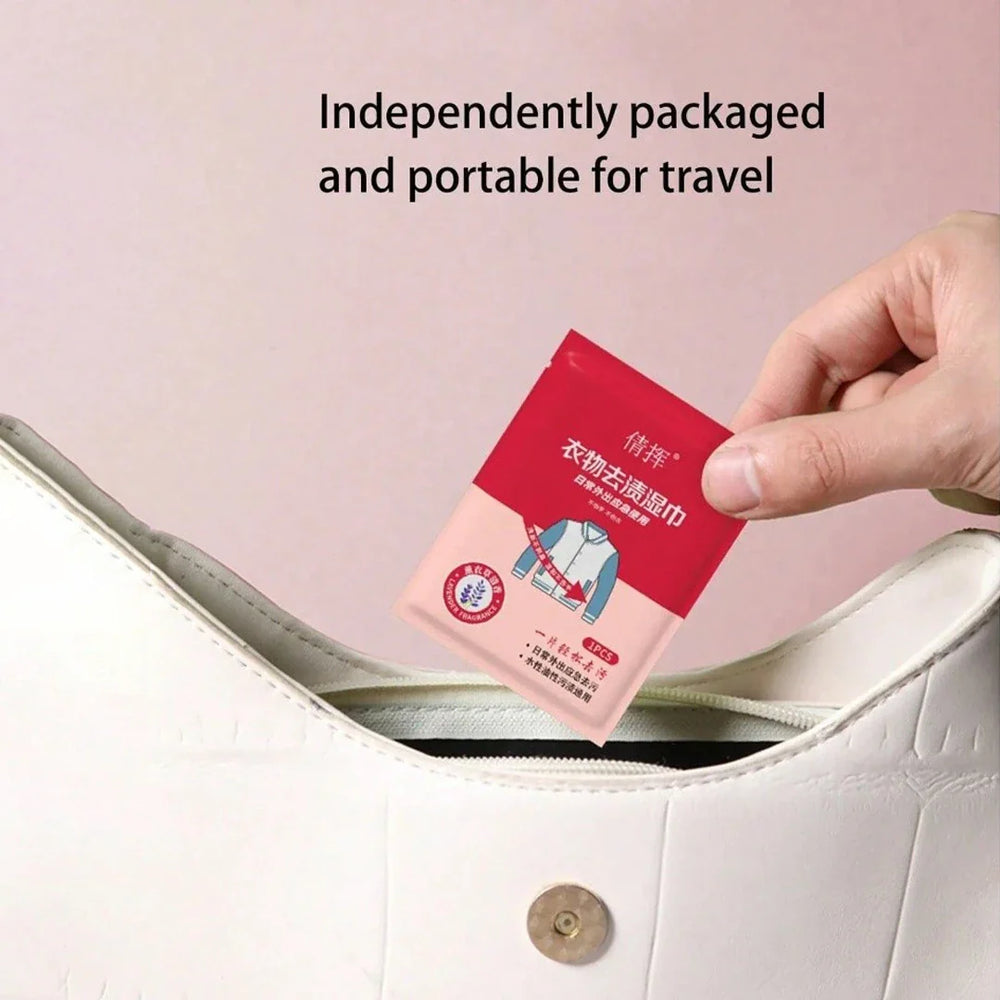 Portable Clothes Stain Remover Wet Wipes Cosmia.pk