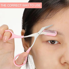 Eyebrow Scissors with Comb - Each Cosmia.pk
