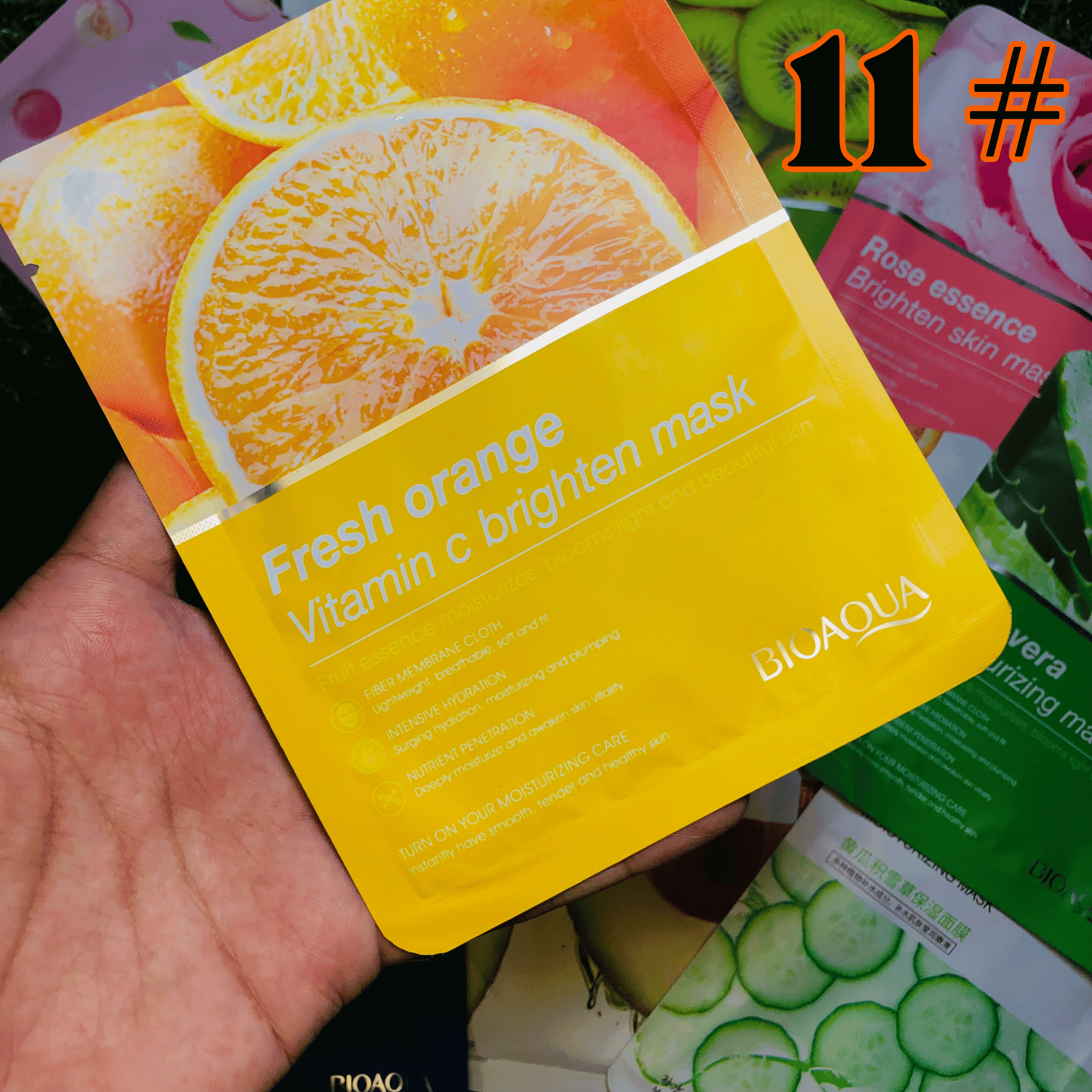 Moisturizing Face Sheet Mask - Imported - LIMITED STOCK 🚨 - 11 PACK Bioaqua