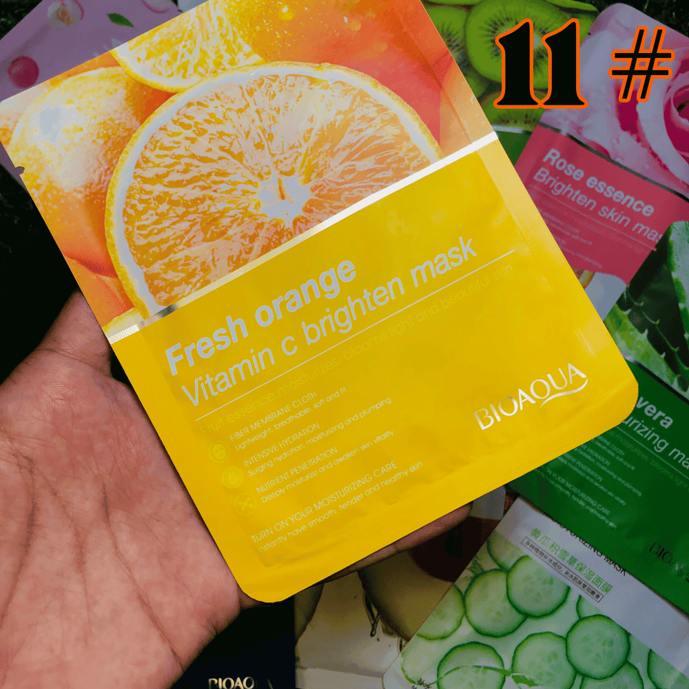Moisturizing Face Sheet Mask - Imported - LIMITED STOCK 🚨 - 11 PACK Bioaqua