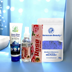 3-in-1 Facial foam, rose water, and Nila powder Cosmia.pk