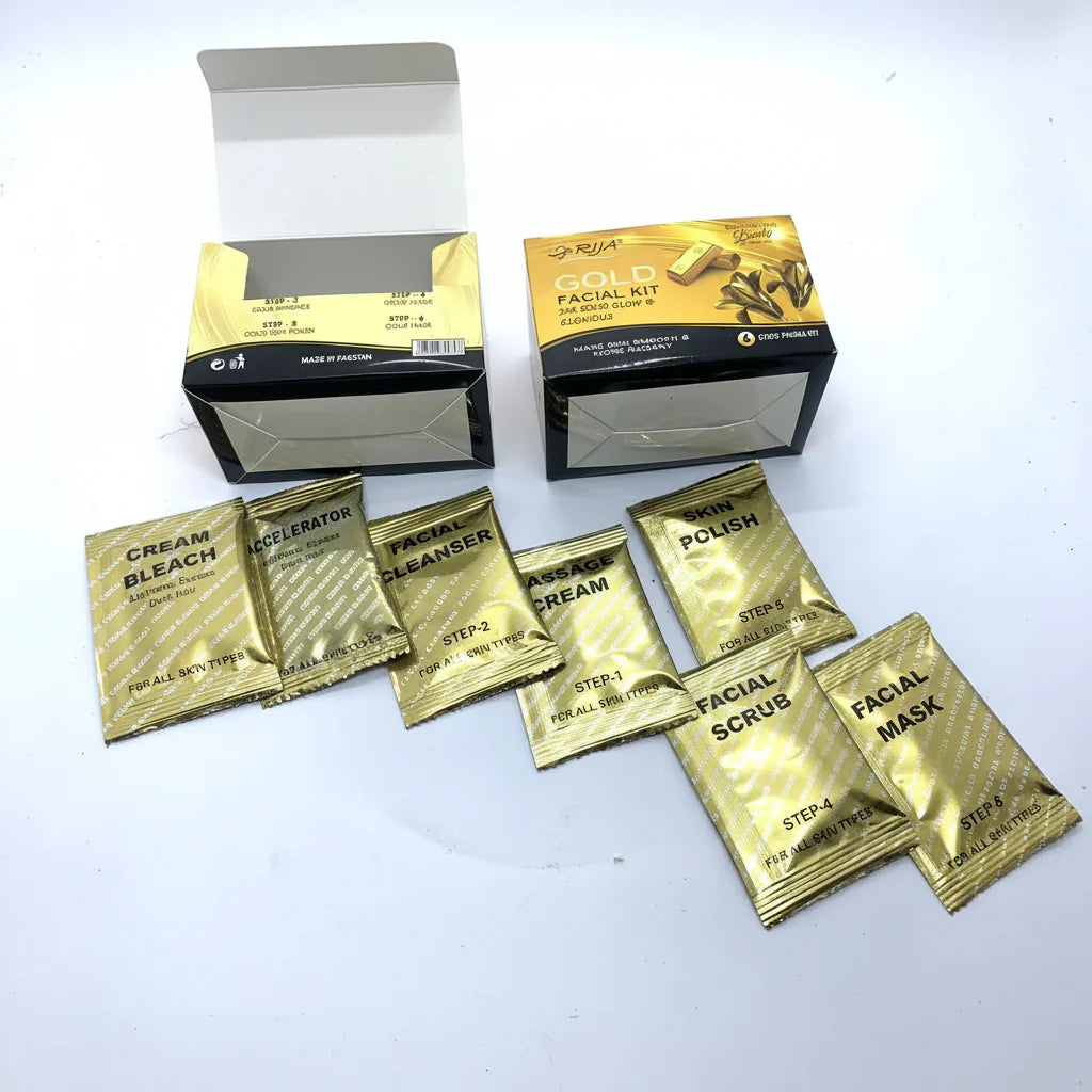 Rija Gold Facial Kit for - 24K Gold Glow Rija