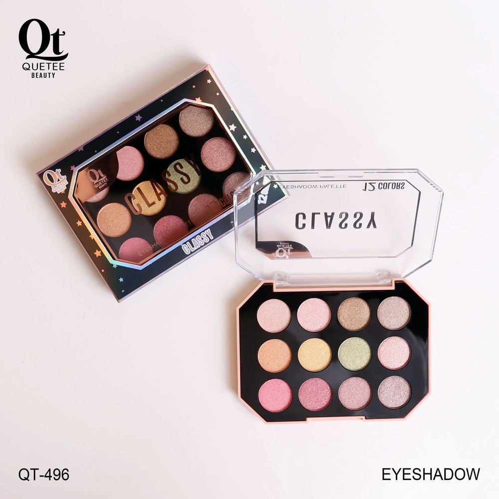 Quetee Beauty shimmer Eye Shadow Kit 12 Colors Quetee