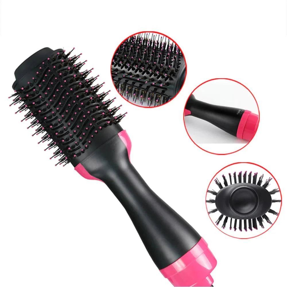 One Step Hot Air Brush - Dryer + Straightener One Step