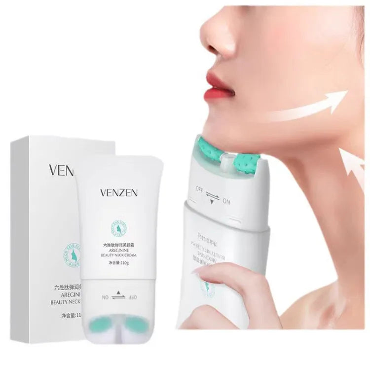 VEZE Six Peptide Glowing Firming Anti Wrinkle Tighten & Lift Neck Cream 110g Veze