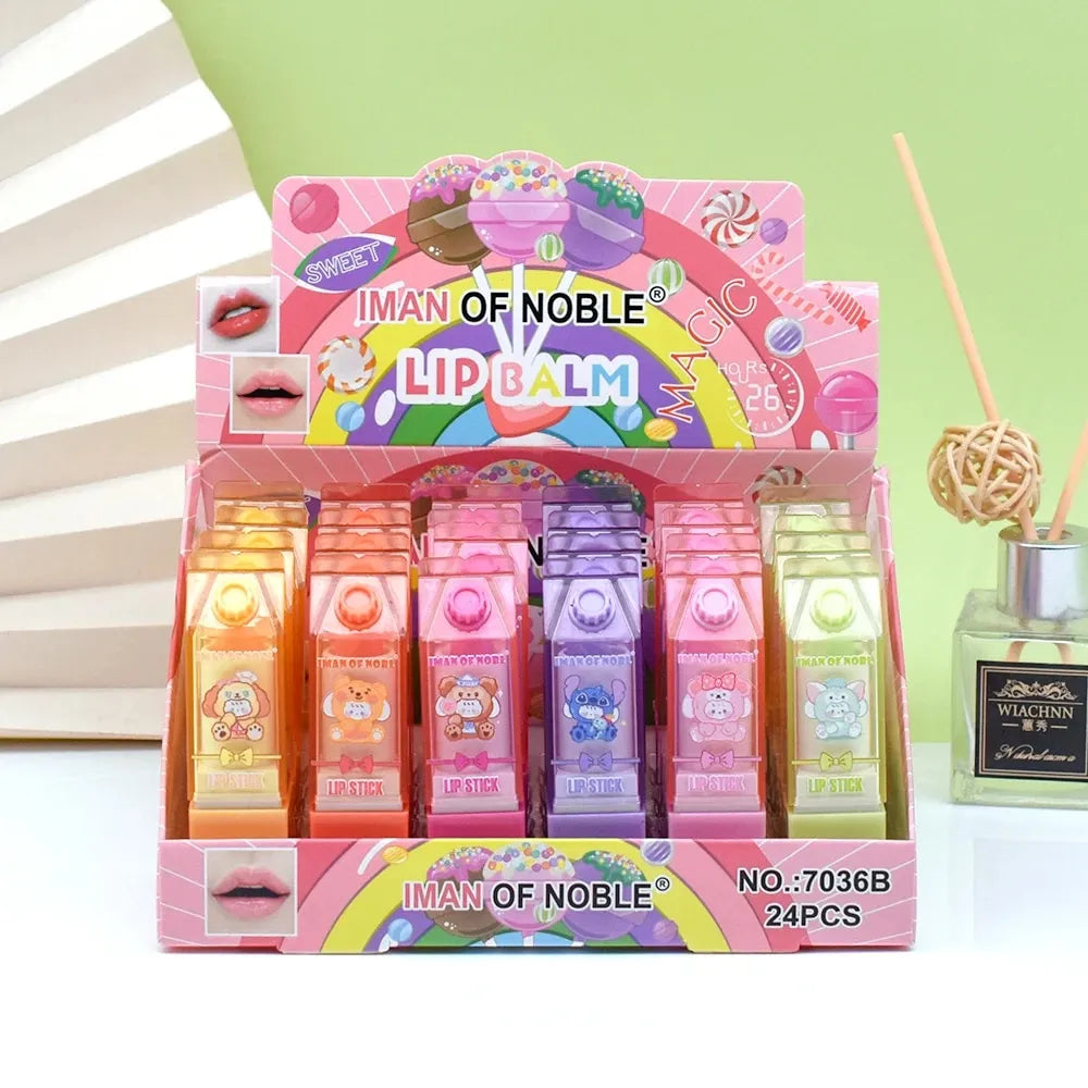 IMAN OF NOBLE Cute Cartoon Magic Lip Balm (6Pcs) Iman of Noble