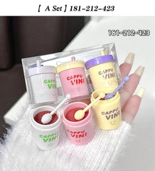 CAPPUVINI Stain-resistant Straw Cup Lip Gloss 3(Pcs) Set Cappuvini