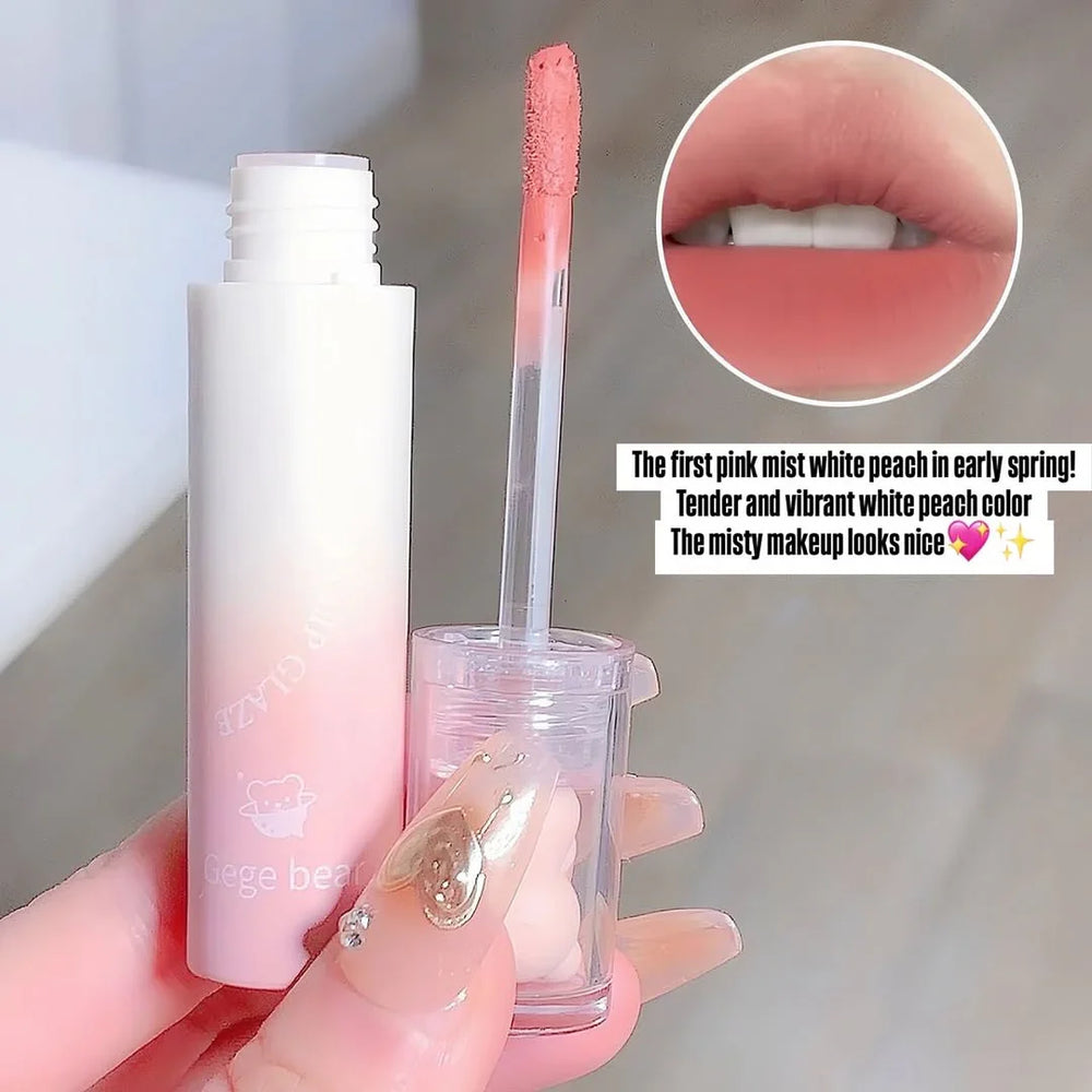 Gege Bear - Cartoon Matte Lip Gloss - 6 Pcs Set Gege Bear