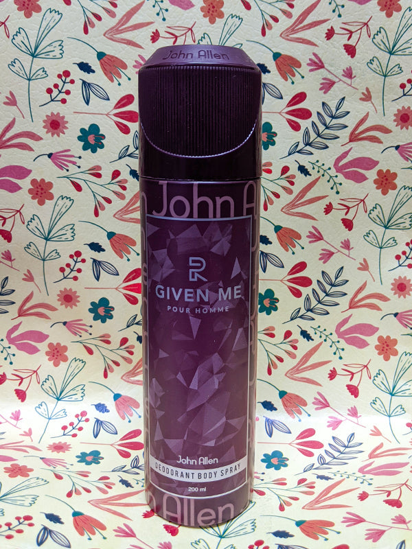 John Allen Given Me Deodorant Body Spray BS10 - 200ML Given Me