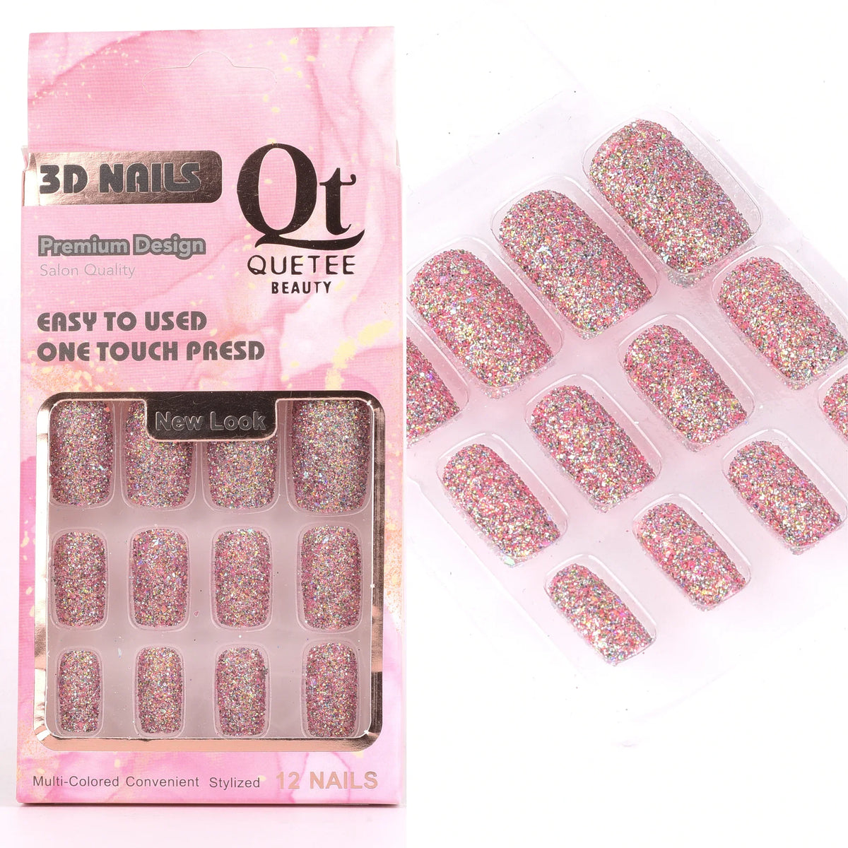 Quetee Beauty  3D Nails Premium Design Twenty Two Quetee