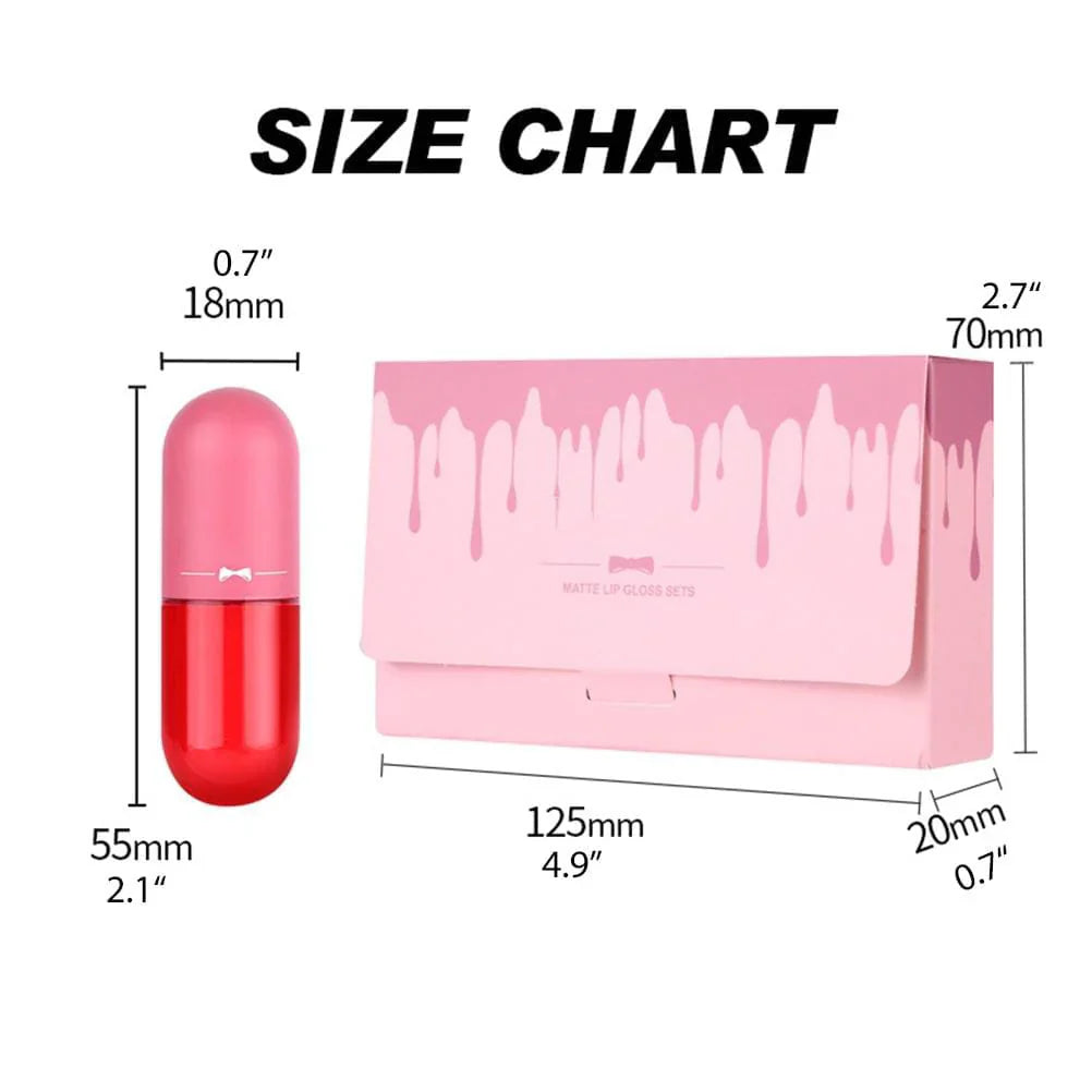 Gegemoon Mini Matte Lip Gloss 5pcs Set Gegemoon
