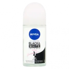 Nivea Black and White Invisible Deodorant Roll-On For Women - 50ml Nivea