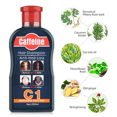 Peimei Caffeine Hair Shampoo Anti-Hair Loss 200ml Caffeine