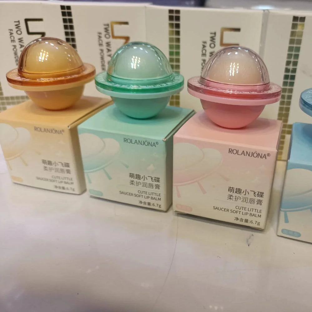ROLANJONA Cute Little Saucer Soft Lip Balm – 4pcs Set Rolanjona