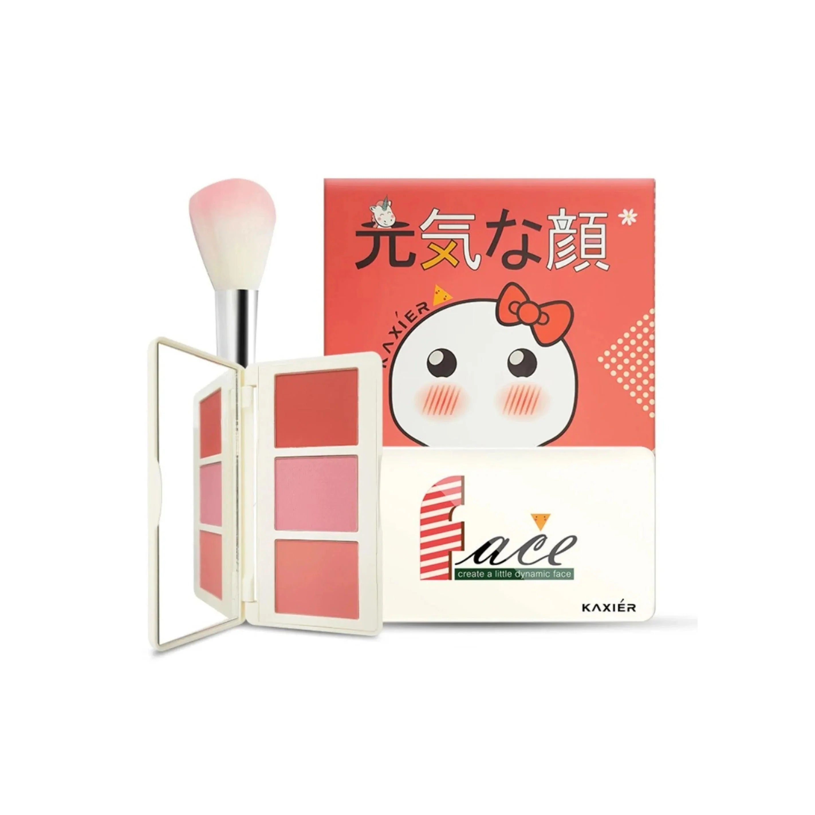 Matte Blusher Duo: Natural & Pearl Shades Kaxier