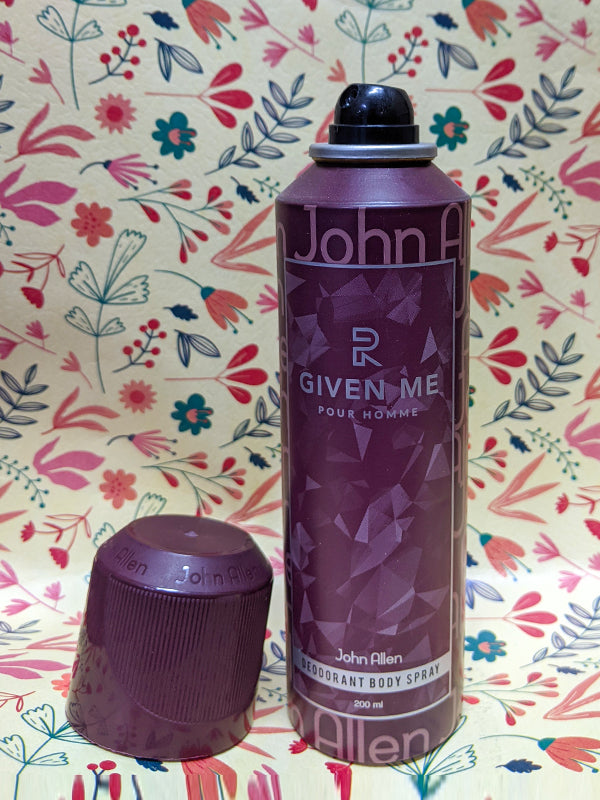 John Allen Given Me Deodorant Body Spray BS10 - 200ML Given Me