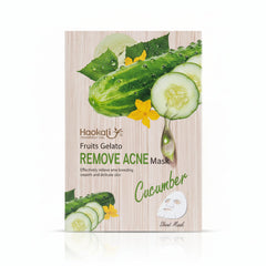 Haokali Fruits Gelato Remove Acne Cucumber Sheet Mask - 10 PCS Haokali