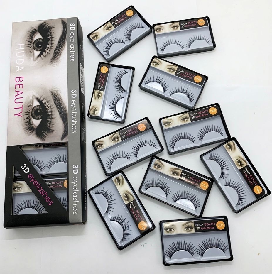 Huda Beauty 3D handmade eyelash - 10 Pcs Set Emelle Paris