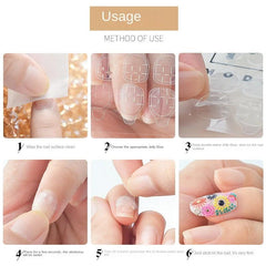 10 Sheets/240pcs Double Sided False Nail Art Adhesive Tape Glue Cosmia.pk